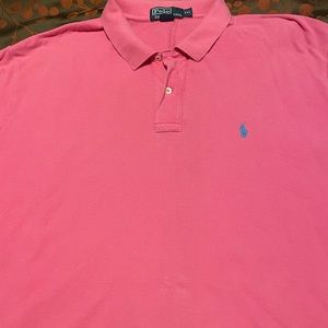 Polo short sleeve pink in color